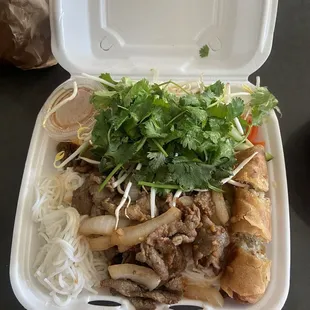 B4 on menu with Egg Rolls