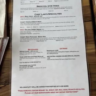 menu back