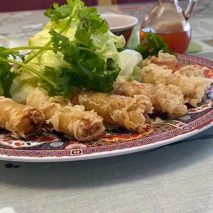 Crab fried spring rolls