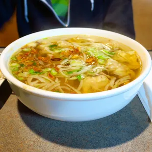 Seafood Egg Noodle Soup