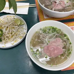 With tripe and steak, and just steak.