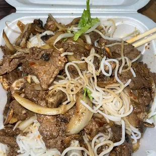 J4. Bun Bo Xao Xa Beef only