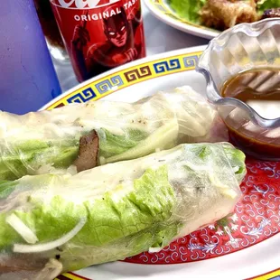 Spring rolls with shrimp and pork