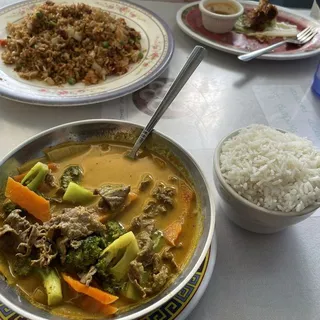 E4. Yellow Beef Curry Rice