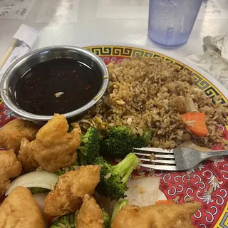 F17. General Tso Chicken With Rice
