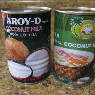 coconut milk for cooking $1.95 per can