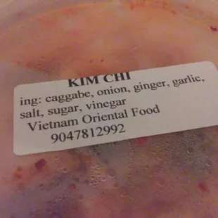 32 ounces of fresh Kim  Chi: $4