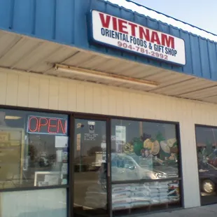the front of the store