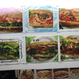 All sandwiches are $9