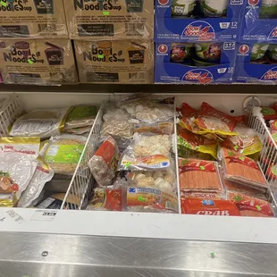 Frozen sausages