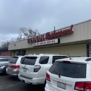 The front of the restaurant