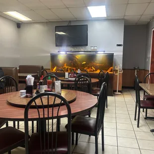 Part of the dining room
