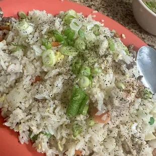 Combo fried rice. Skip it. Mushy and no wok hei taste.