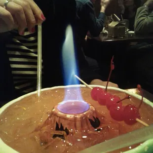 Flaming Volcano