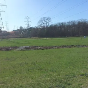 A view of the power lines and an Open Field