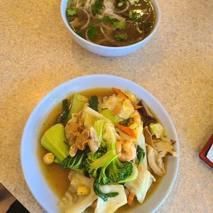 Rice noodles and pho