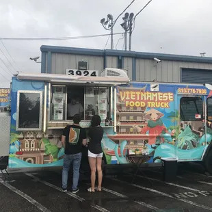 Love the graphics on Vietnamese Food Truck, by Cigar City Brewing, Westshore Business District, Tampa