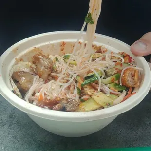 Combination vermicelli. Husband couldn&apos;t wait to dig in!