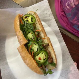 grilled pork banh mi