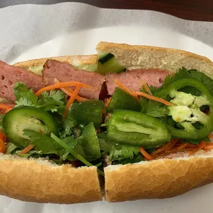 Marinated pork Banh mi