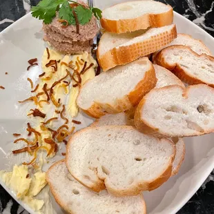 Bread with pate