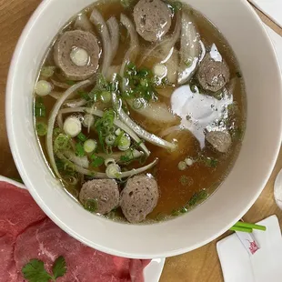 I got simple pho and asked for no cilantro . Enjoyed the broth and meat instead