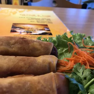 a plate of vietnamese food