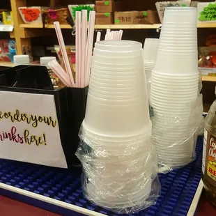 a display of wine and spirits