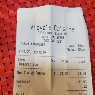 This was for peanut soup. With tough meat smh.