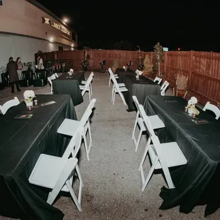 Outdoor setup for private events!