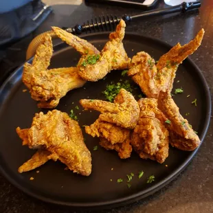 Fried whole wings