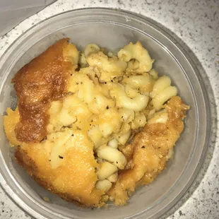 a bowl of macaroni and cheese