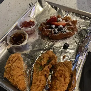 Chicken &amp; waffles