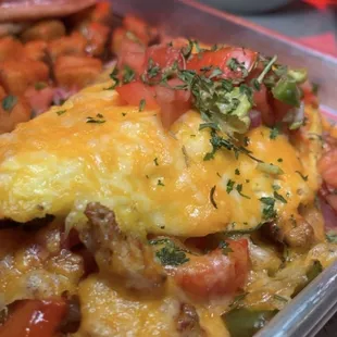 Southwest Chicken Omelette