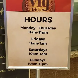 Current operating hours as of 06/24/23