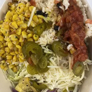 Fajita Bowl (made from fajita bar catering)