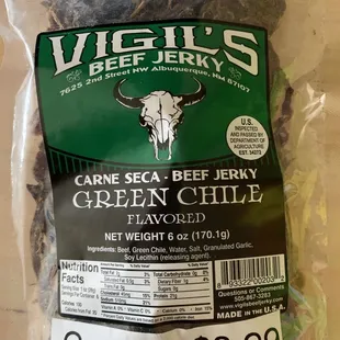 Virgil&apos;s Green Chile crumbs.