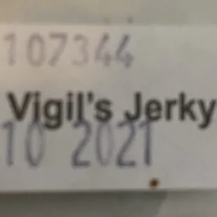 Bad lot of Vigil&apos;s Beef Jerky.