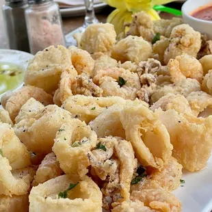 Calamari Fritti and Rock Shrimp