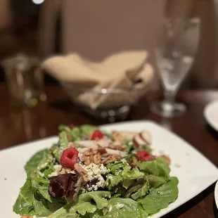 a plate of salad