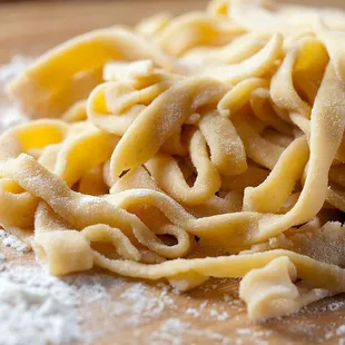 Fresh pasta.