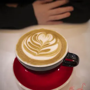 latte art in a cup