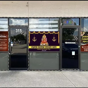 the outside of the restaurant