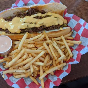 Philly beef and FF! What's not to like!
