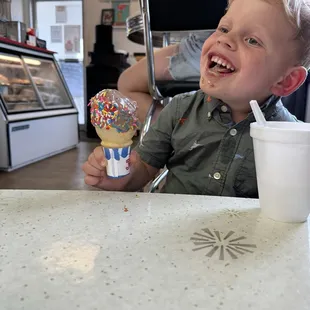 Chocolate icecream cone