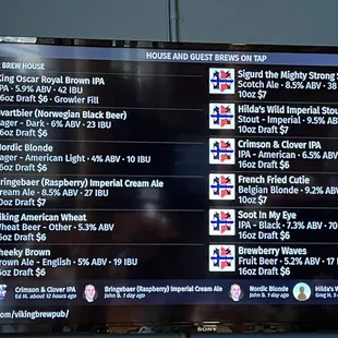 Today&apos;s Beer menu