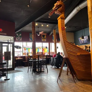Bar and front seating area