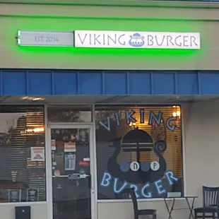 the front of the restaurant