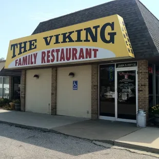 the front of the restaurant