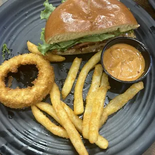 Chicken bacon avocado sandwich. But really the fries were fab!